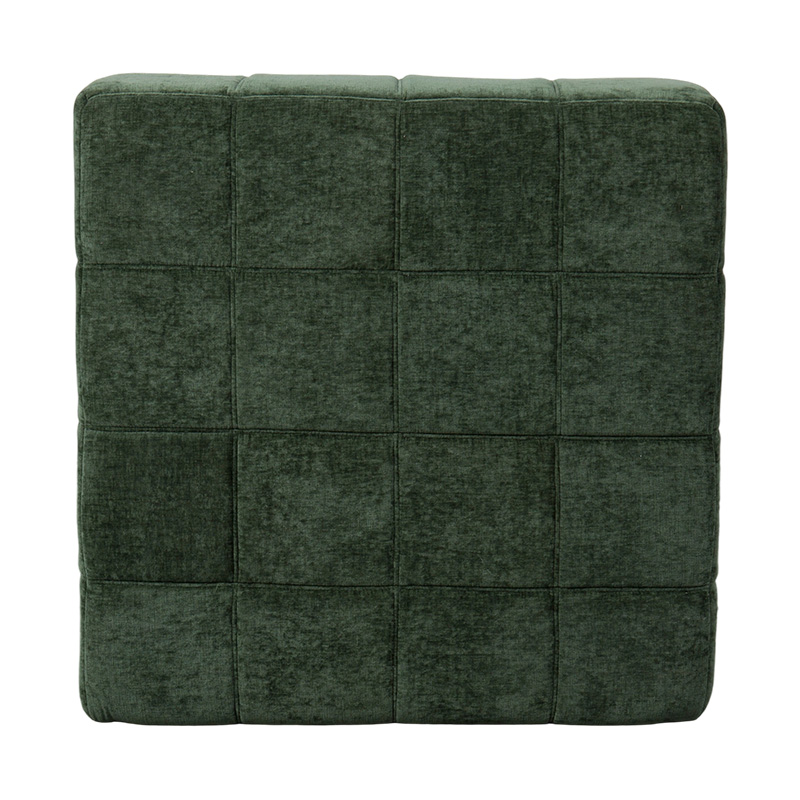 Oversized Single Full-Foam Sofa sa Emerald Green Corduroy na may Block Design