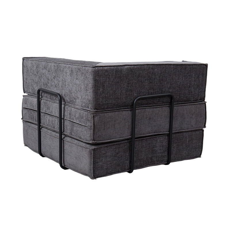 Creative Modular Sofa sa Dark Gray na Tela, Malayang Pinagsasama at Multi-Functional na Full-Foam na Disenyo Creative Modular Sofa sa Dark Gray na Tela, Malayang Pinagsasama at Multi-Functional na Full-Foam na Disenyo