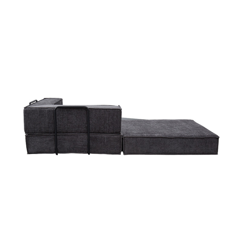 Creative Modular Sofa sa Dark Gray na Tela, Malayang Pinagsasama at Multi-Functional na Full-Foam na Disenyo Creative Modular Sofa sa Dark Gray na Tela, Malayang Pinagsasama at Multi-Functional na Full-Foam na Disenyo