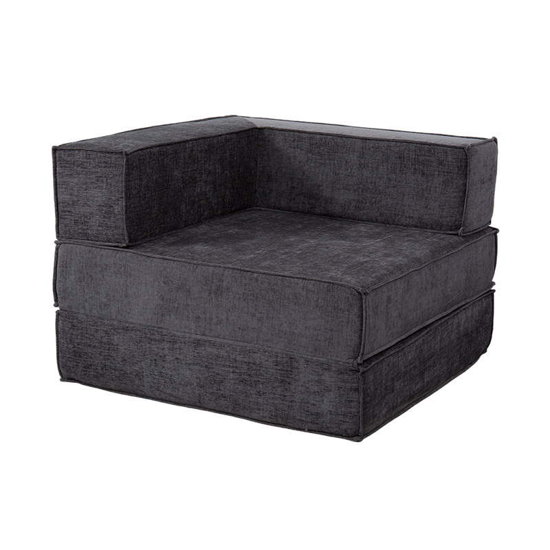 Creative Modular Sofa sa Dark Gray na Tela, Malayang Pinagsasama at Multi-Functional na Full-Foam na Disenyo Creative Modular Sofa sa Dark Gray na Tela, Malayang Pinagsasama at Multi-Functional na Full-Foam na Disenyo