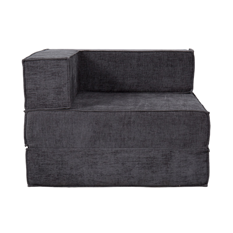Creative Modular Sofa sa Dark Gray na Tela, Malayang Pinagsasama at Multi-Functional na Full-Foam na Disenyo Creative Modular Sofa sa Dark Gray na Tela, Malayang Pinagsasama at Multi-Functional na Full-Foam na Disenyo