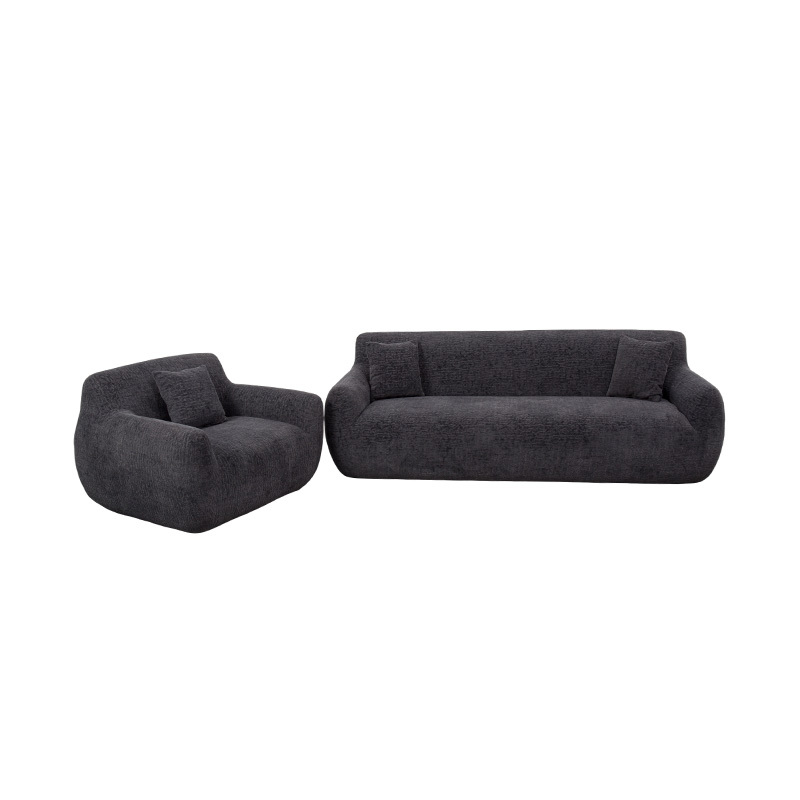 Full-Foam Hug-Style Single Sofa na may Heavy Chenille Fabric at Subtle Jacquard Pattern Full-Foam Hug-Style Single Sofa na may Heavy Chenille Fabric at Subtle Jacquard Pattern