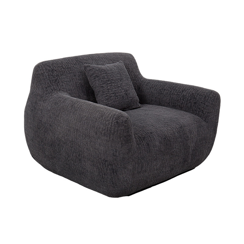 Full-Foam Hug-Style Single Sofa na may Heavy Chenille Fabric at Subtle Jacquard Pattern Full-Foam Hug-Style Single Sofa na may Heavy Chenille Fabric at Subtle Jacquard Pattern