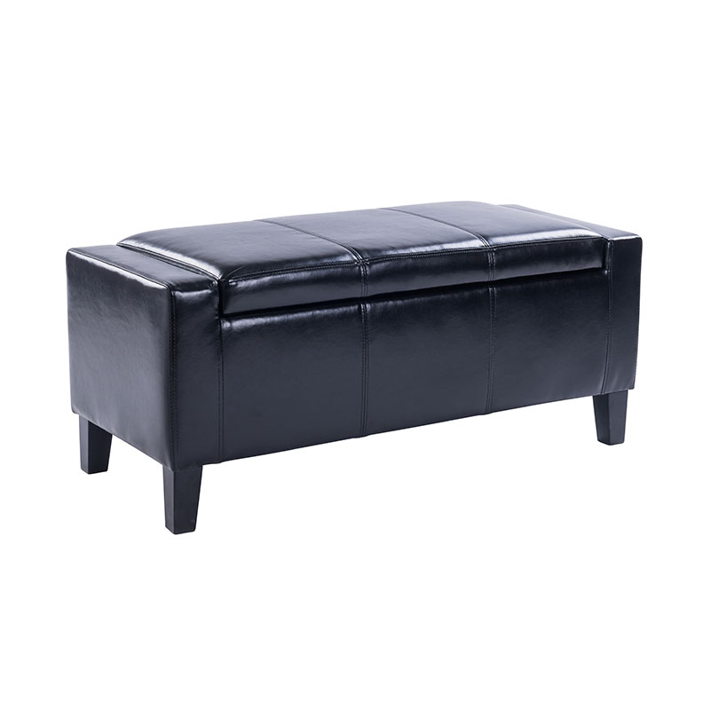 Faux Leather Storage Ottoman: Isang Naka-istilo at Praktikal na Home Essential